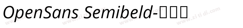OpenSans Semibeld字体转换